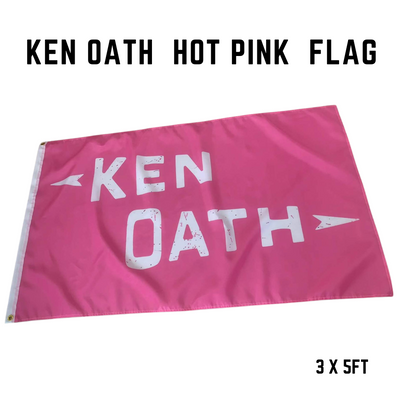 Kenoath Clothing Co Flag Ken Oath Hot Pink Flag Kenoath Flag Ken Oath Pink Flag