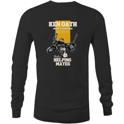 benny's coast run tee ken oath long sleeve kenoath clothing co