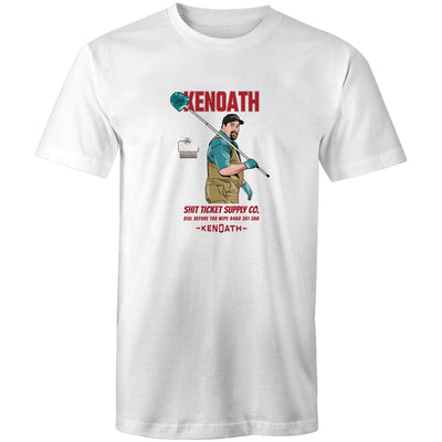 Kenoath Clothing Co Ken Oath The Kenoath Sht Ticket supply tee toilet bowl humour number 2 