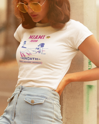 Kenoath Clothing Miami Nice tee retro vintage Miami Ice Gold Coast